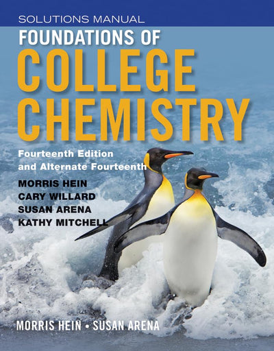 Foundations of College Chemistry, Student Solutions Manual