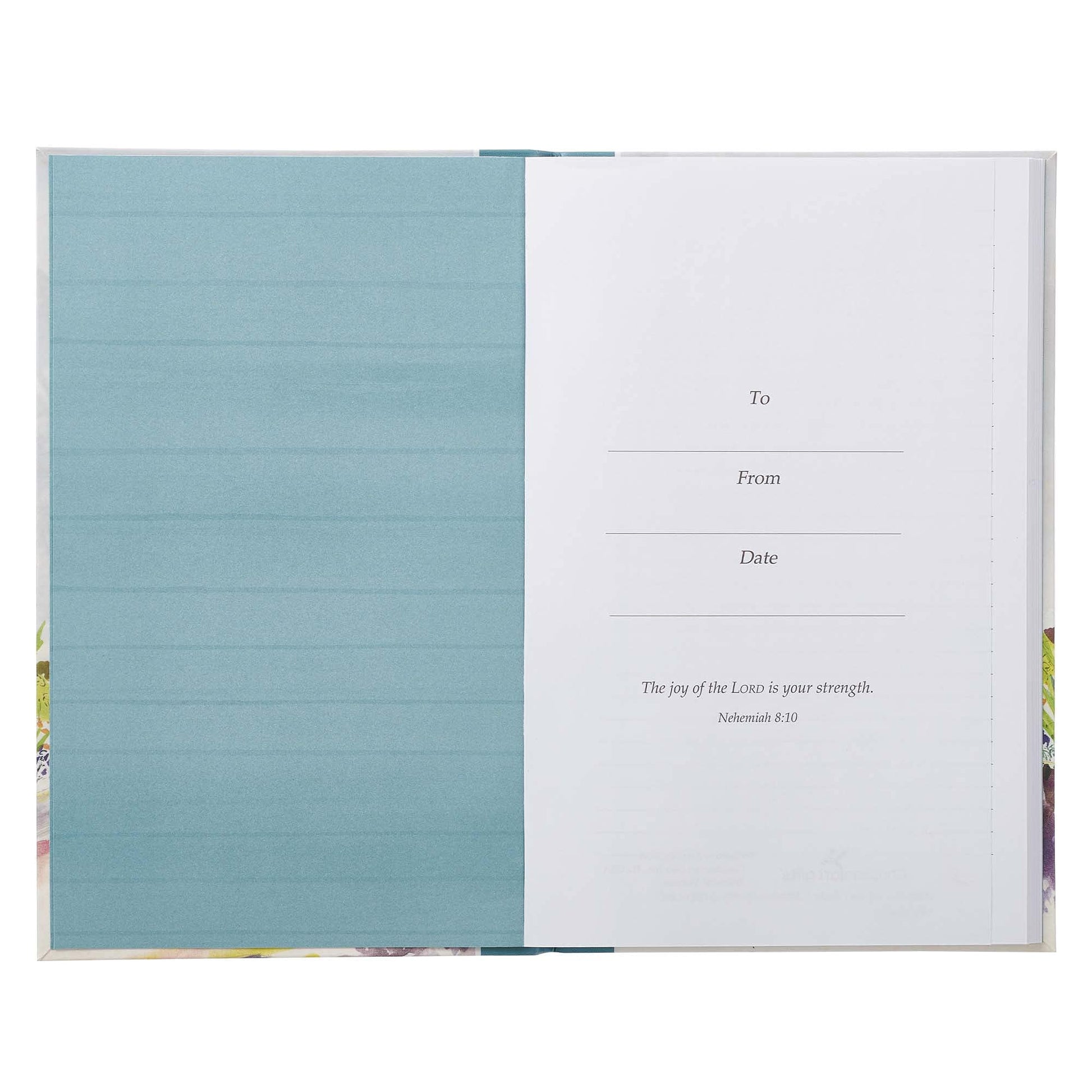 Christian Art Gifts Scripture Journal Goodness and Love Psalm 23:6 Bible Verse Floral Inspirational Notebook,128 Ruled Pages Flexcover 5.5? x 8.5?