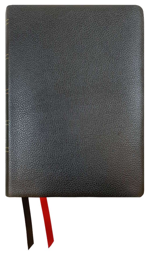 NASB Wide Margin Reference Bible, Black, Genuine Cowhide Leather, 2020 text