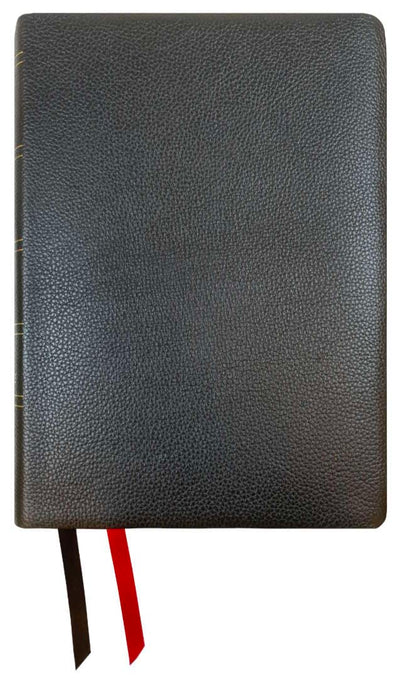 NASB Wide Margin Reference Bible, Black, Genuine Cowhide Leather, 2020 text