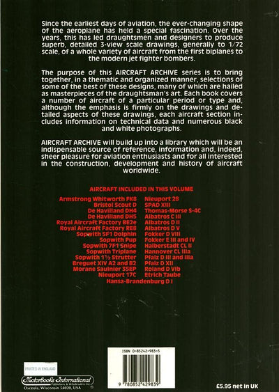 Aircraft Archive: Aircraft of World War I, Vol. 1
