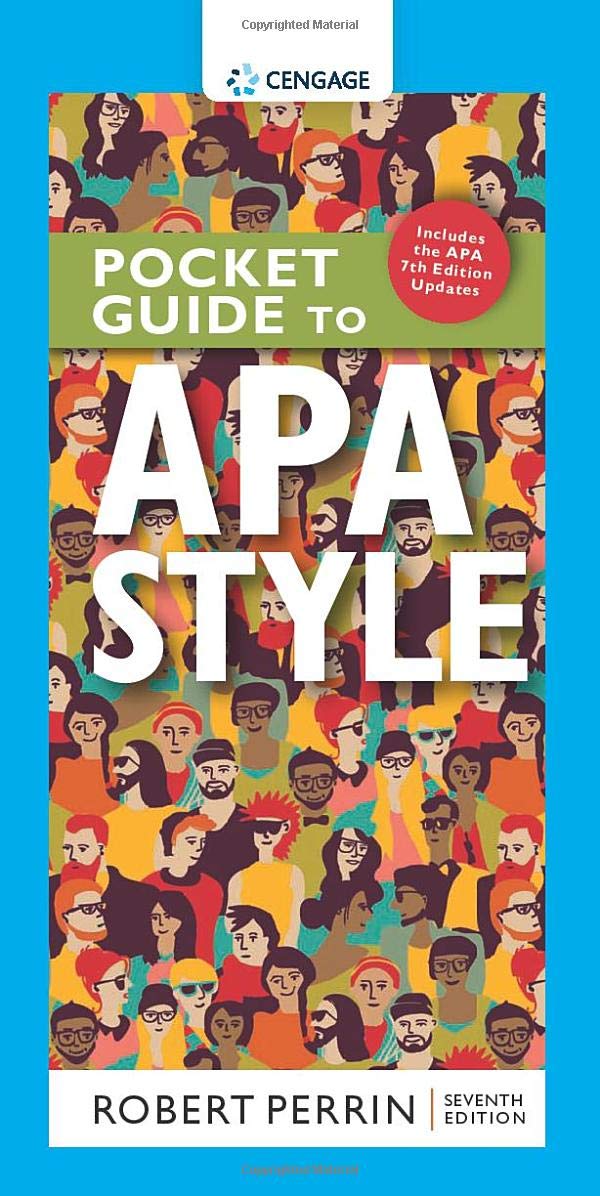 Pocket Guide to APA Style with APA 7e Updates (MindTap Course List)