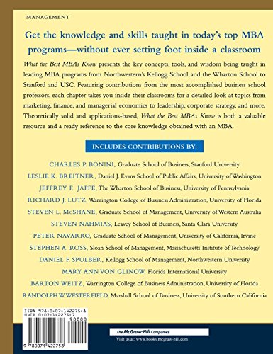 What the Best MBAs Know: How to Apply the Greatest Ideas Taught in the Best Business Schools