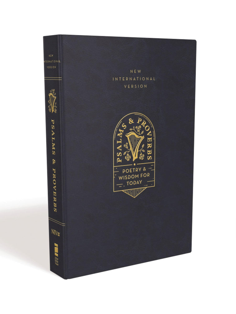 NIV, Psalms and Proverbs, Leathersoft over Board, Navy, Comf