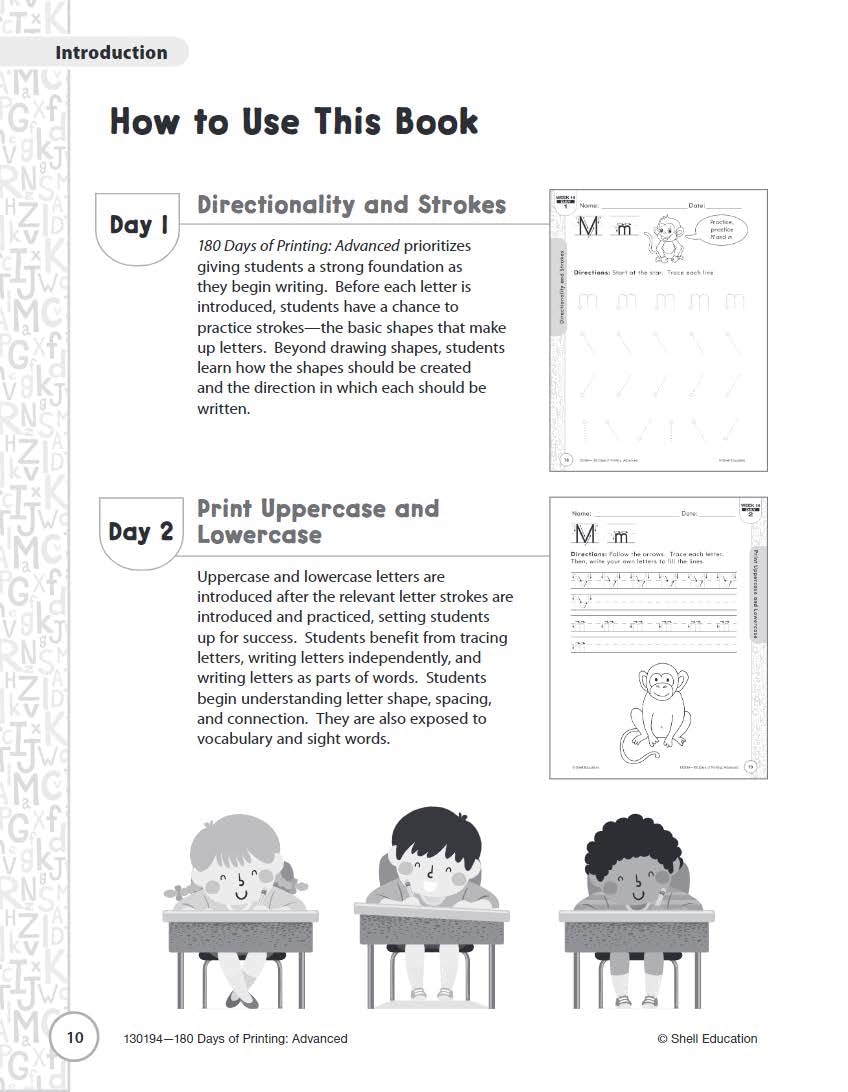 180 Days: Printing: Advanced: Practice, Assess, Diagnose (180 Days of Practice)