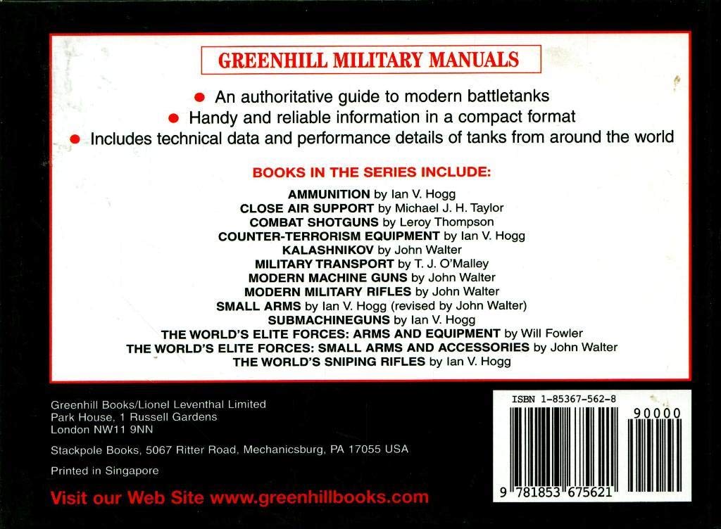 Battle Tanks (Greenhill Military Manuals)