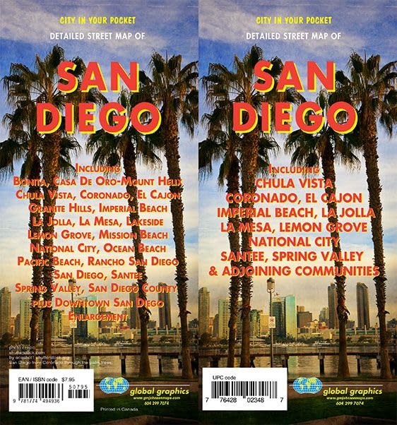 San Diego, California Street Map
