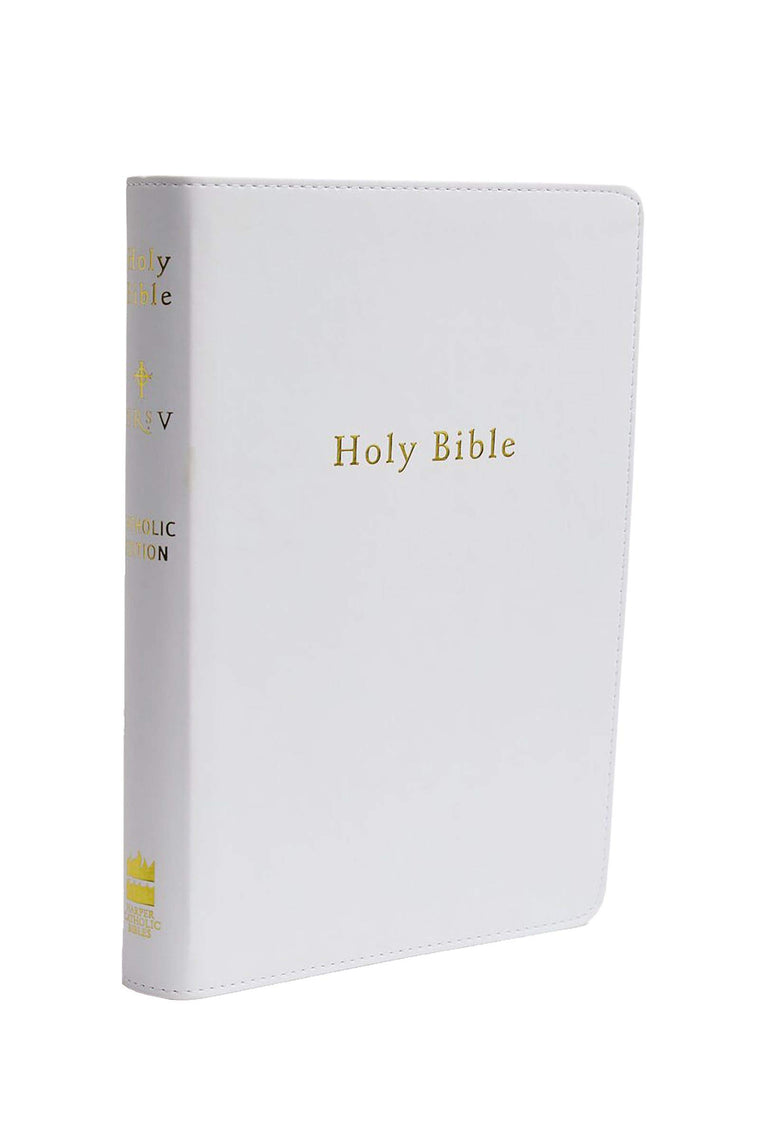 NRSV, The Catholic Gift Bible, Imitation Leather, White: The