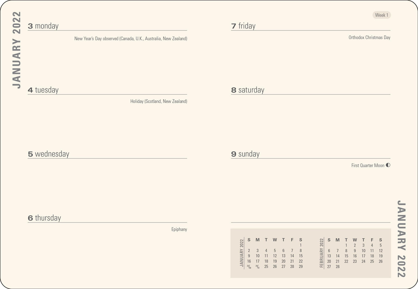 2022 Silk Tree of Life Weekly Planner (16-Month Engagement Calendar) (English and Russian Edition)