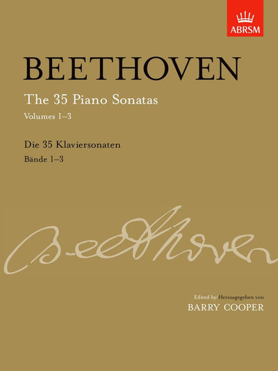 LUDWIG VAN BEETHOVEN: THE 35 PIANO SONATAS VOLUMES 1-3 (PAPERBACK) PIANO (v. 1-3)