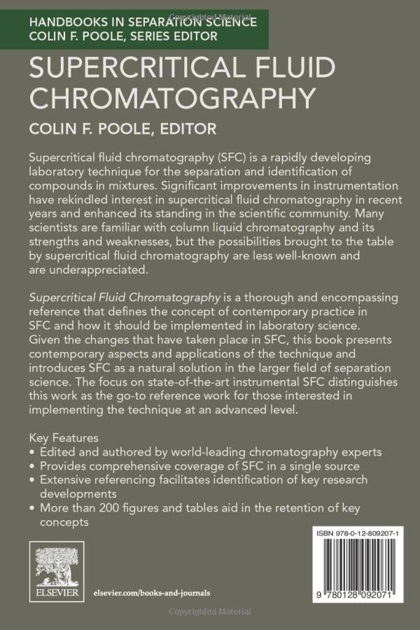 Supercritical Fluid Chromatography (Handbooks in Separation Science)