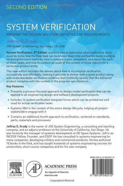 System Verification: Proving the Design Solution Satisfies the Requirements