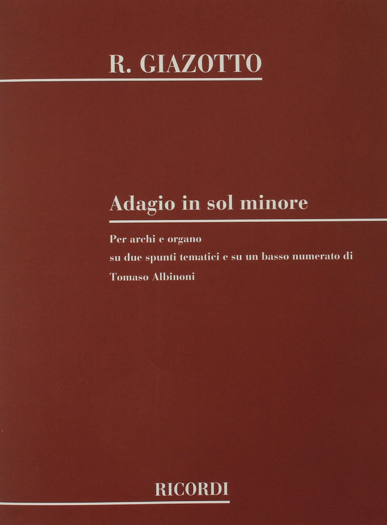 Adagio in G Minor: Full Score