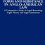 Form and Substance in Anglo-American Law: A Comparative Study in Legal Reasoning, Legal Theory, and Legal Institutions