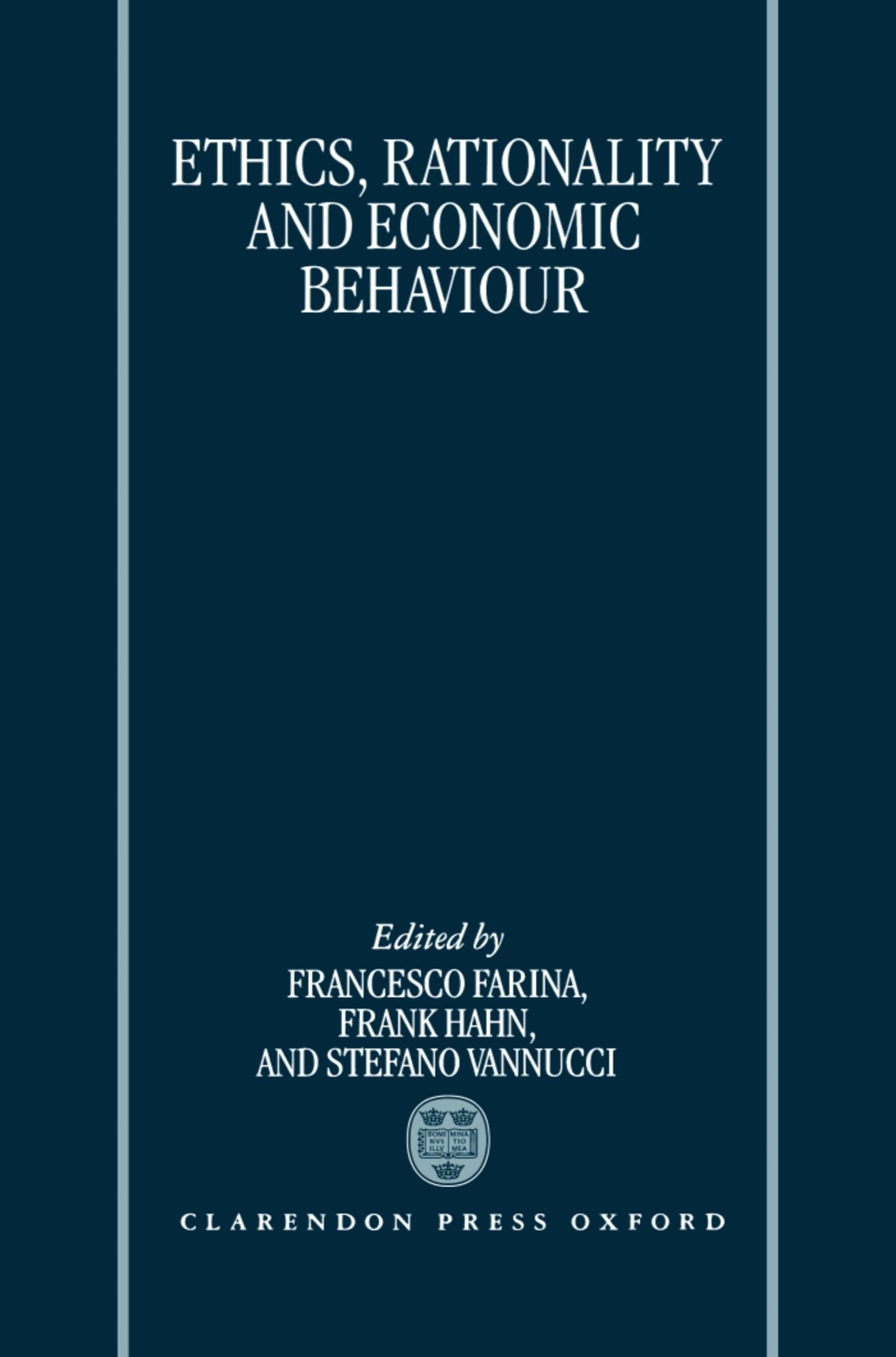 Ethics, Rationality, and Economic Behaviour