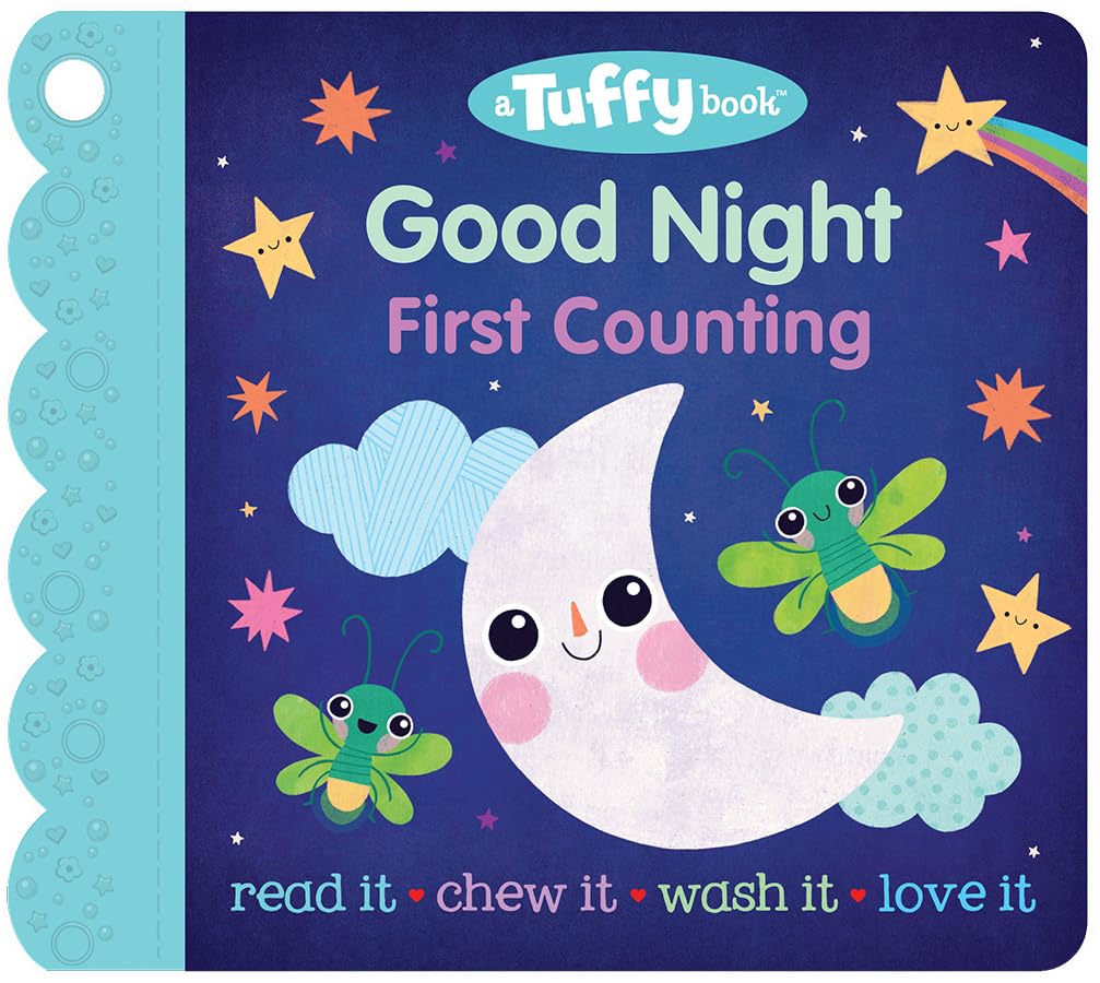 Tuffy Good Night: Washable, Chewable, Unrippable Pages With Hole For Stroller Or Toy Ring, Teether Tough (A Tuffy Book) (Lamaze: Baby's Unrippable Picture Book With Attached Teether)