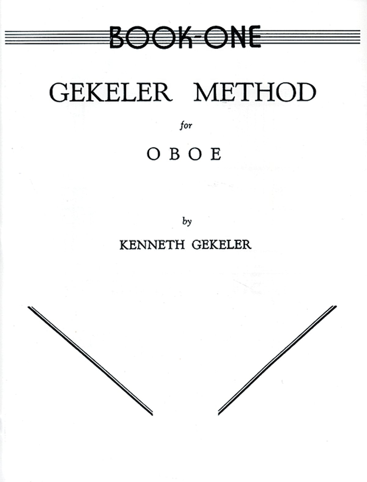 Gekeler Method for Oboe, Bk 1
