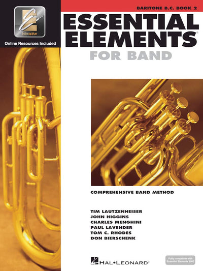 Essential Elements for Band - Book 2 with EEi  Baritone B.C.  Concert Band Method with Online Audio