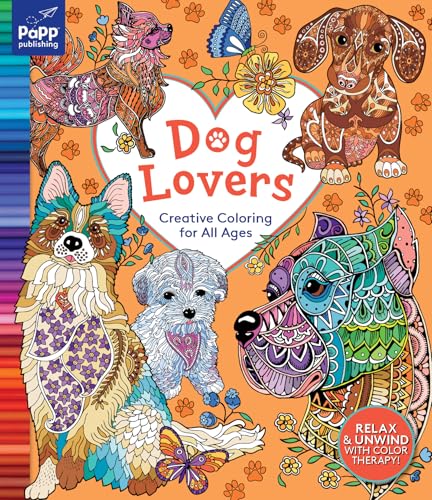 Adult Coloring Book: Dog Lovers - Relaxing Patterns for Stress Relief