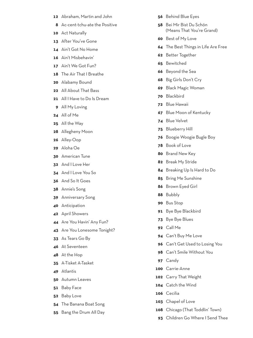 The Ultimate Ukulele Fake Book  Over 400 Songs to Strum and Sing  Melody, Lyrics and Chords for Ukulele Players