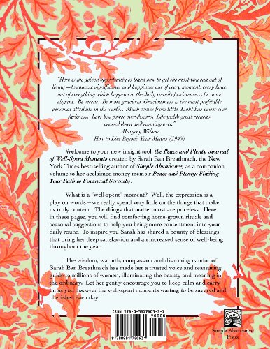 The Peace and Plenty Journal of Well-Spent Moments