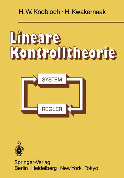Lineare Kontrolltheorie (German Edition)