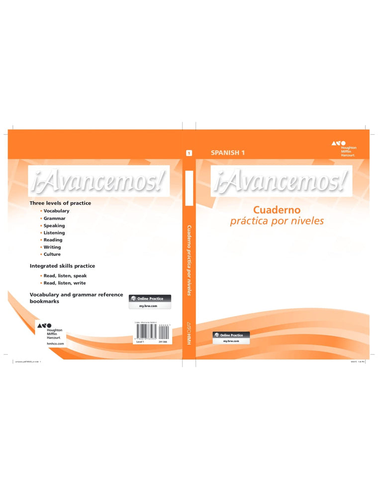 Avancemos: Cuaderno, Practica por niveles, Student Edition, Level 1 (Spanish Edition)