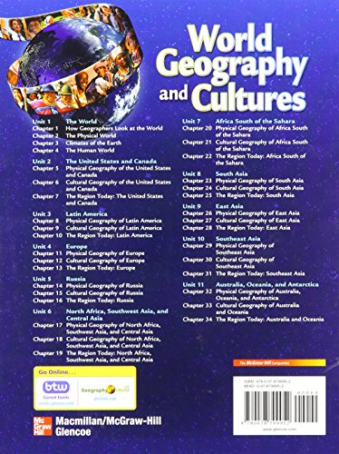 World Geography and Cultures, Student Edition (GLENCOE WORLD GEOGRAPHY)