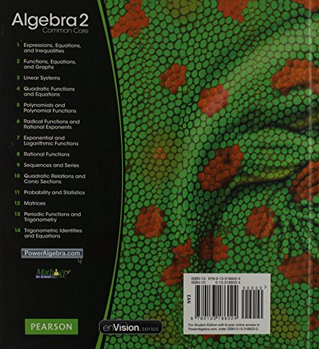 Algebra 2: Common Core