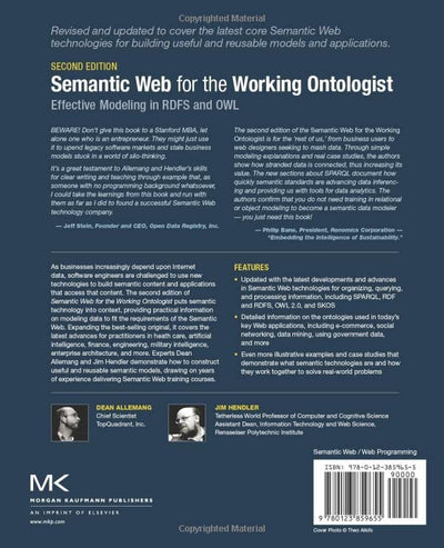 Semantic Web for the Working Ontologist: Effective Modeling in RDFS and OWL