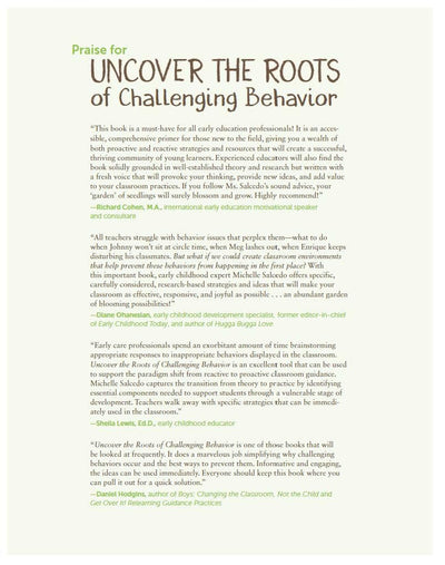 Uncover the Roots of Challenging Behavior: Create Responsive Environments Where Young Children Thrive (Free Spirit Professional)