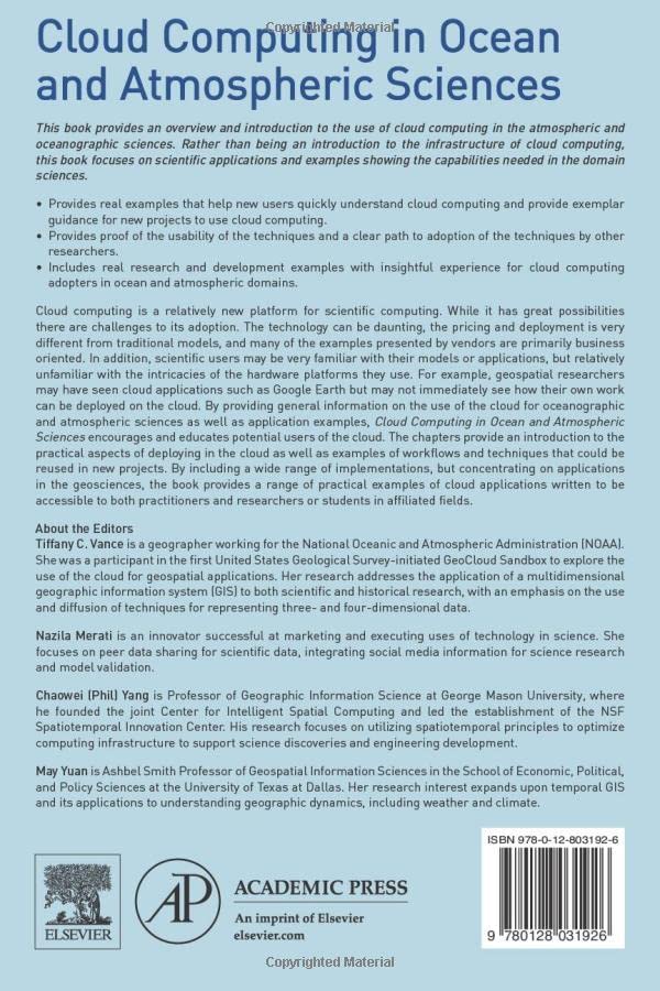Cloud Computing in Ocean and Atmospheric Sciences