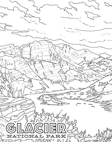The National Parks Poster Coloring Book: 20 Removable Posters to Color and Frame