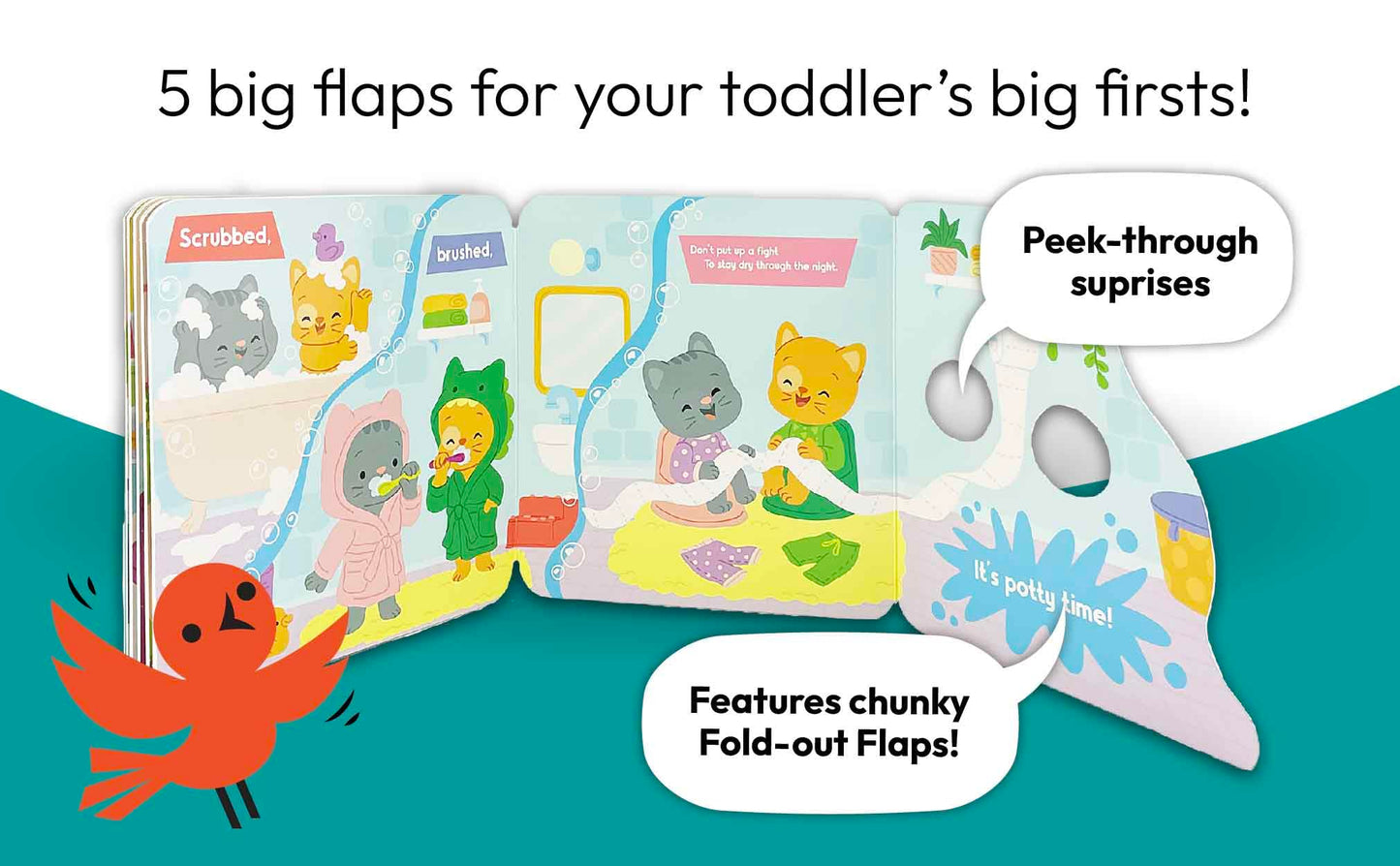 Potty: A First Peek-A-Flap Book for Toilet Training: When You Think You Have to Go You Know It's Potty Time!