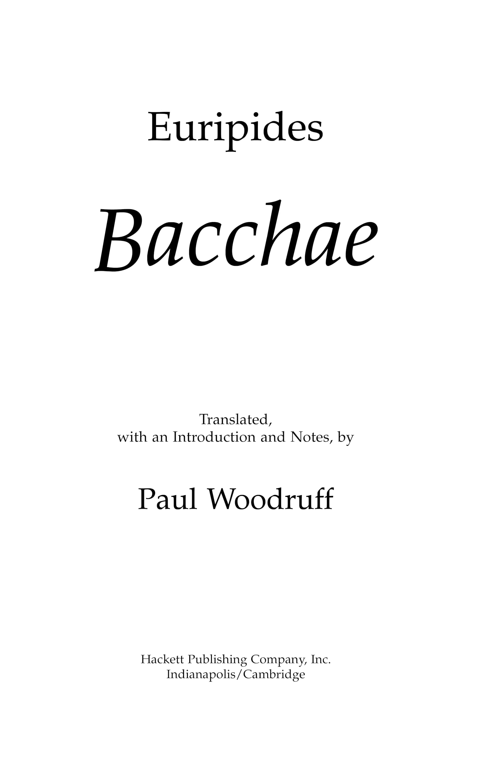 Bacchae