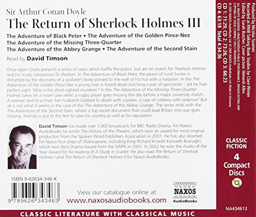 The Return of Sherlock Holmes III