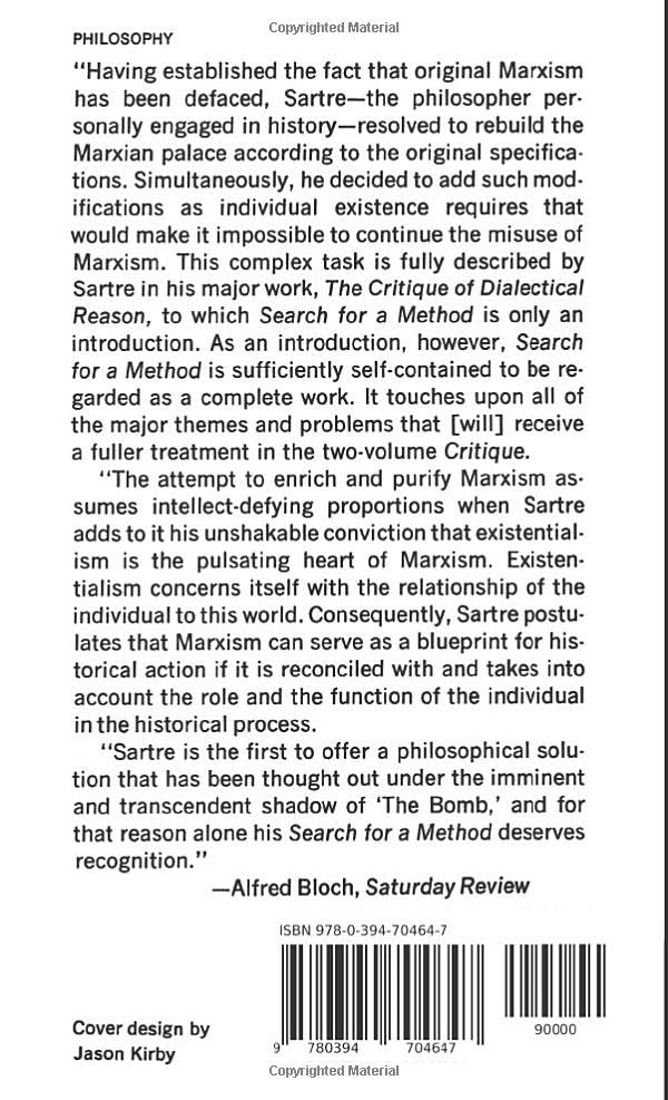 Search for a Method — back cover