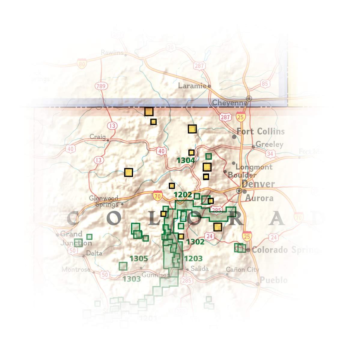 Colorado Backpack Loops North Map (National Geographic Topographic Map Guide, 1304)