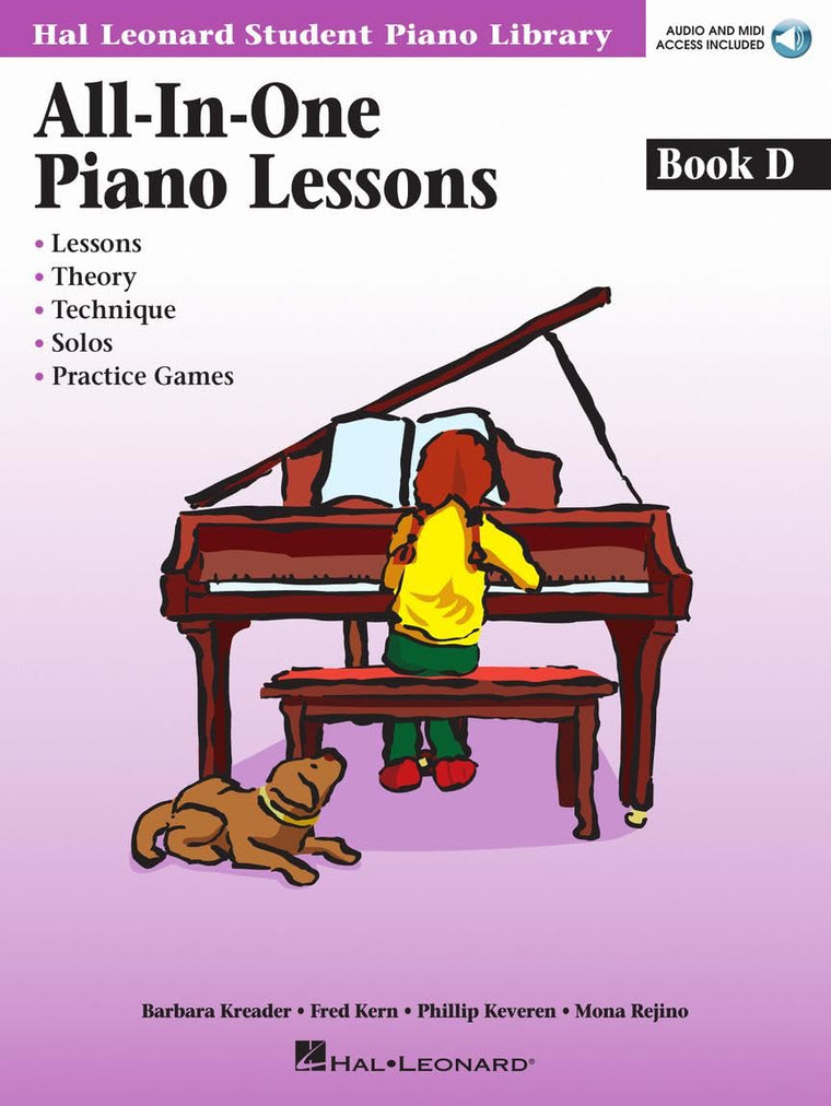 All-in-One Piano Lessons - Book D (Book/Online Audio)