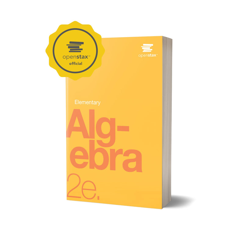 Elementary Algebra 2e by OpenStax (hardcover version, full color) — back cover