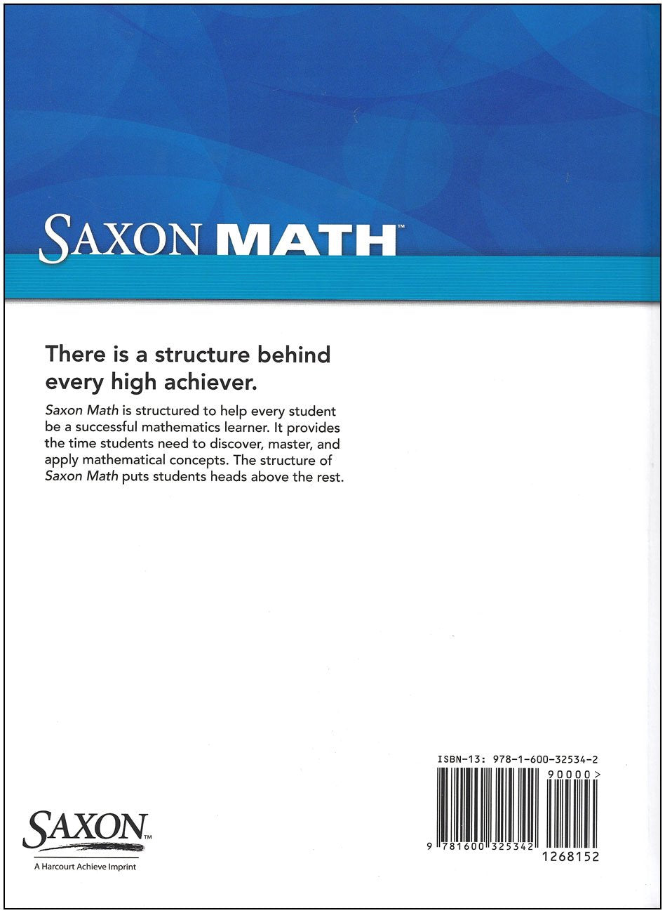 Saxon Math, Intermediate, Grade 3