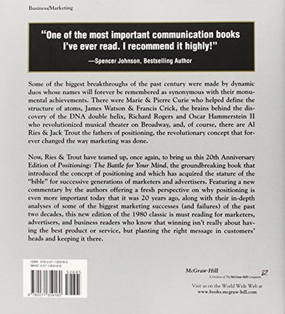 Positioning: The Battle for Your Mind, 20th Anniversary Edition