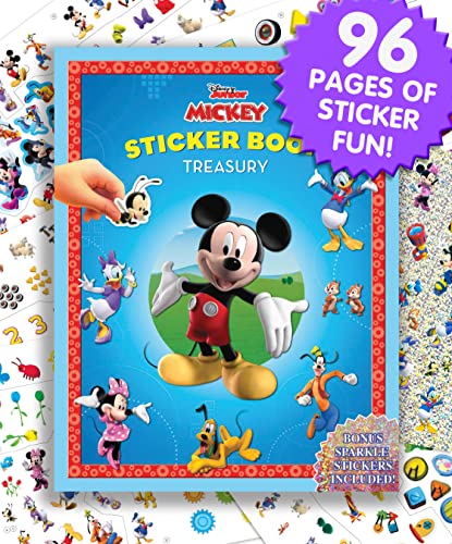 Disney Mickey Mouse Clubhouse Sticker Book Treasury - Activity Books for kids, 350 reusable stickers, 96 pages of fun