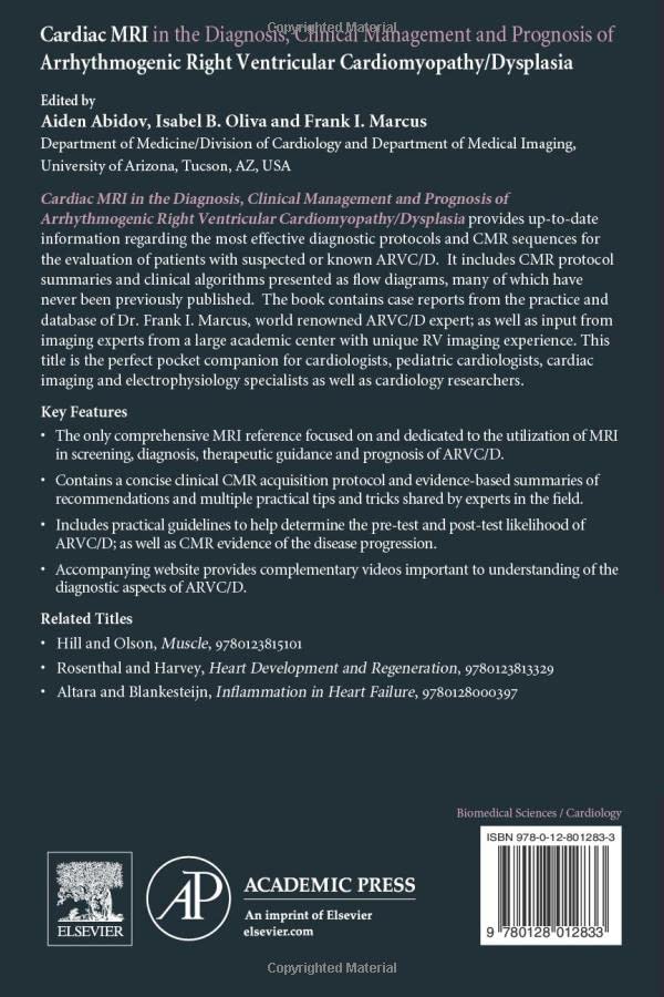 Cardiac MRI in Diagnosis, Clinical Management, and Prognosis of Arrhythmogenic Right Ventricular Cardiomyopathy/Dysplasia