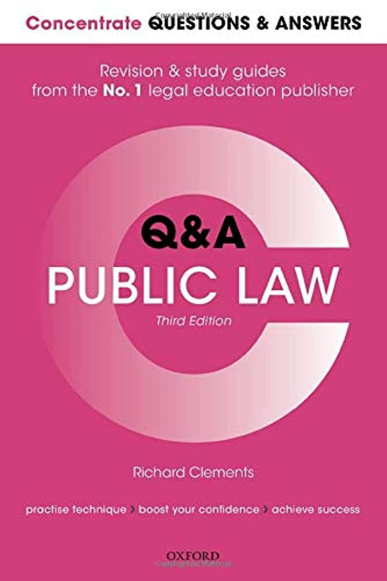 Concentrate Questions and Answers Public Law: Law Q&A Revision and Study Guide (Concentrate Questions & Answers)