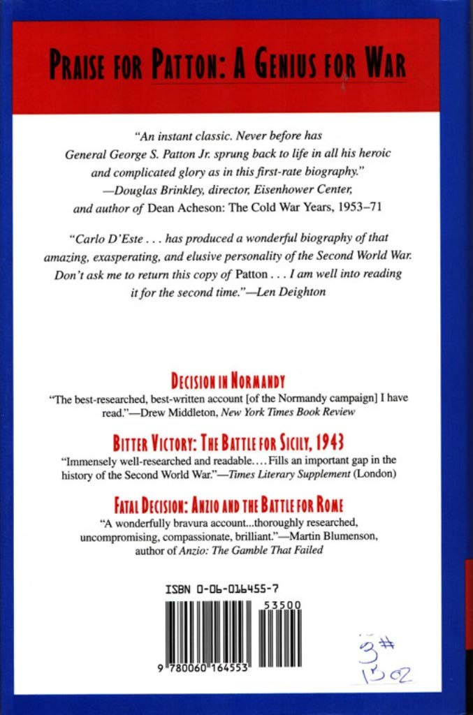 Patton: A Genius for War by Carlo D'Este