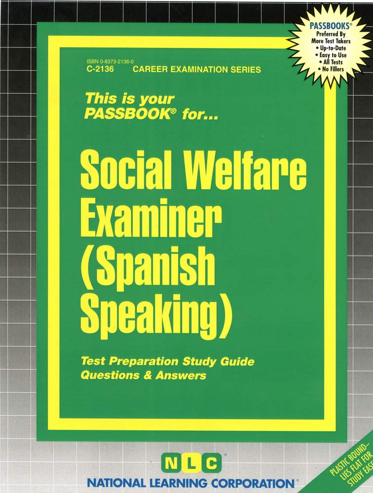 Social Welfare Examiner (Career Examination Series)