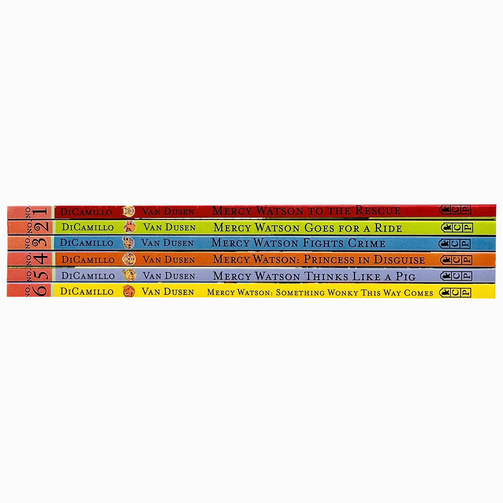 Mercy Watson Series 1-6 Books Collection Set By Kate DiCamillo(The Rescue, Goes for a Ride, Fights Crime, Princess in Disguise, Thinks Like a Pig & Something Wonky This Way Comes)