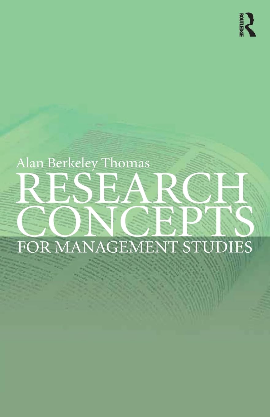 Research Concepts for Management Studies