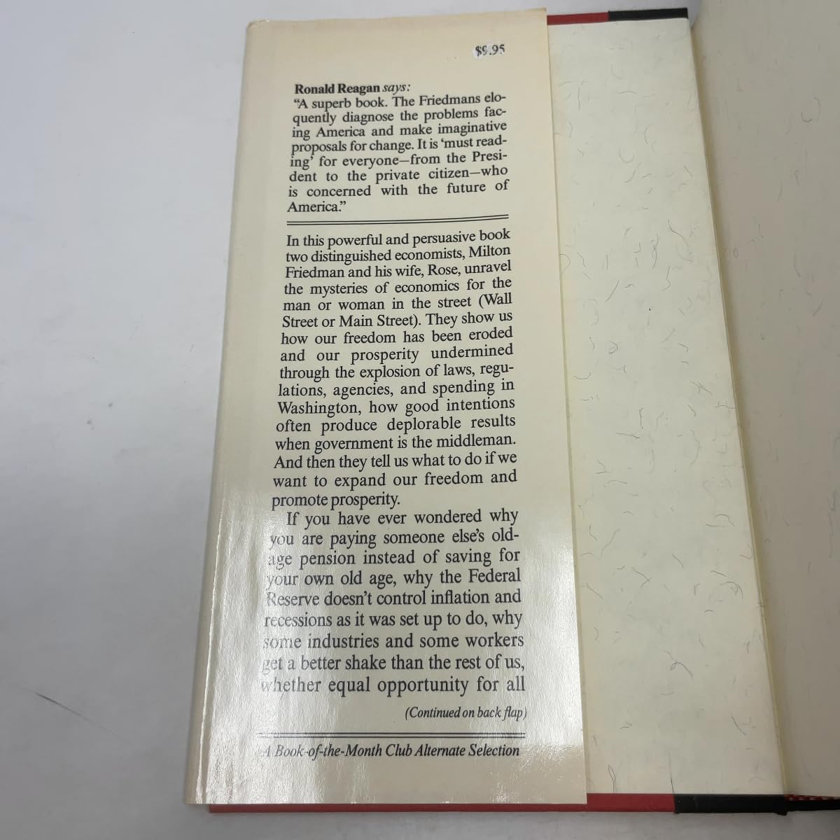 Free to Choose: A Personal Statement
